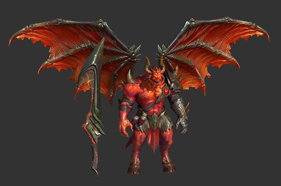 次世代 卡通 地狱恶魔 深渊领主 恶魔之王 魔王 二次元 动漫 妖怪