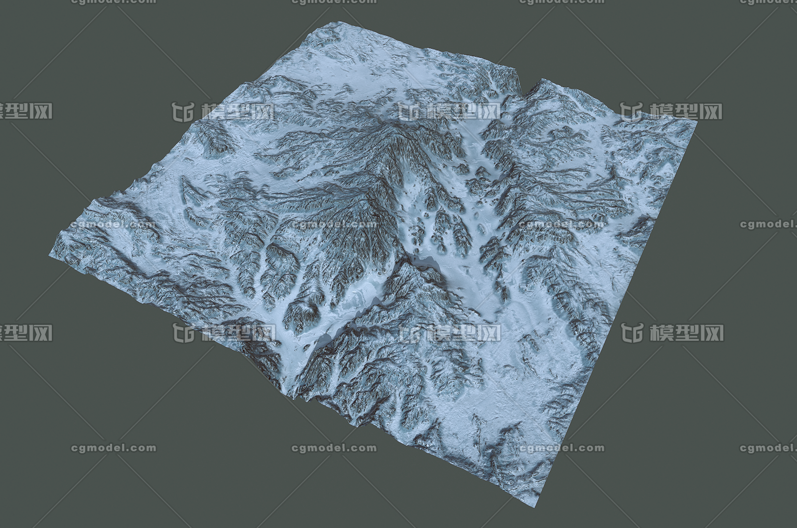 075 pbr次世代 雪山地形 山脉 雪山 陆地 雪地 冰山 冰雪 地形 山丘