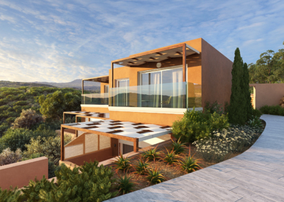 3dmax国外全模别墅vr4.3渲染度假村私人会所海景房写实模型效果图