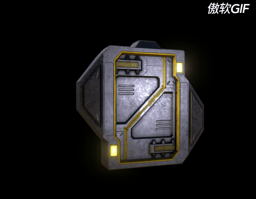 次时代 pbr 机械门 保险库大门 科幻门 飞船门 无动画 4096贴图