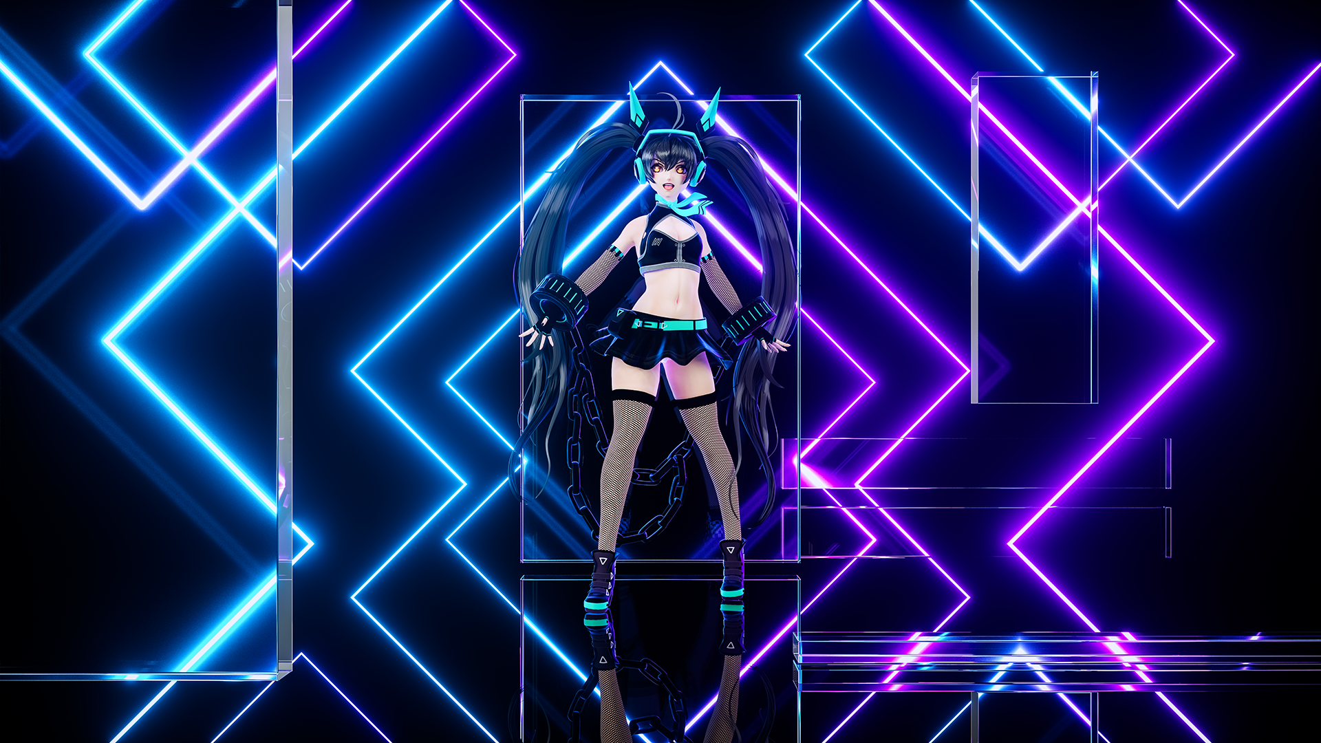 8k超清壁纸 二次元3d小姐姐c4d&oc练习