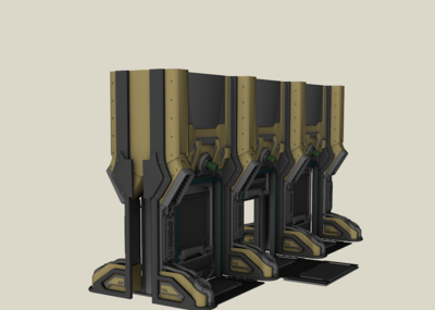 科幻智能门_水边云起作品_机械/器械工业设备_cg模型网