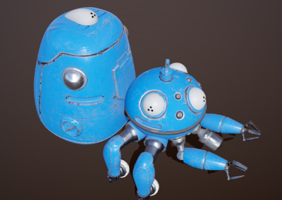 pbr次世代 科幻 蜘蛛机器人 塔奇克马 tachikoma 攻壳车 攻壳机动队