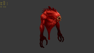 血魔 红怪 肌肉怪物 幽灵 食人魔 boss 西方 欧美风 手绘低模