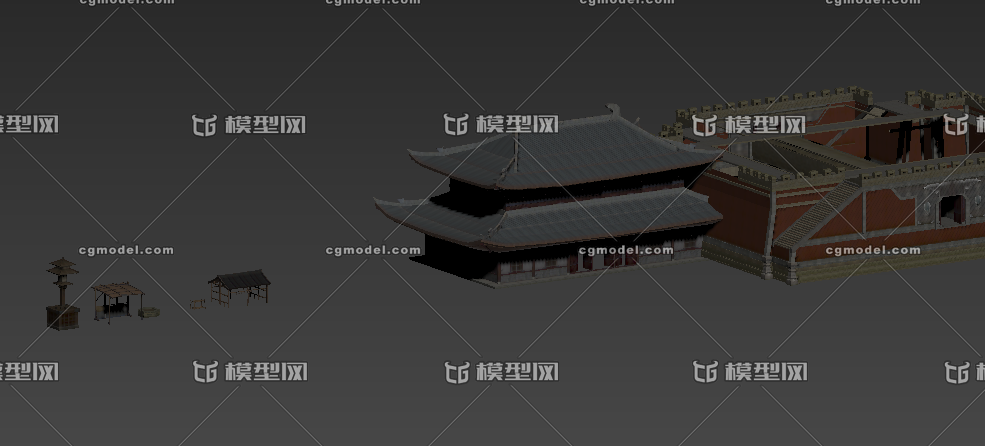 木屋 房子模型-古代场景模型库-3ds Max(.max)模型下载-cg模型网