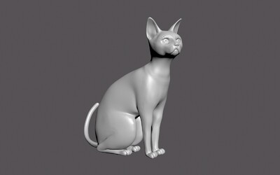 猫3d模型