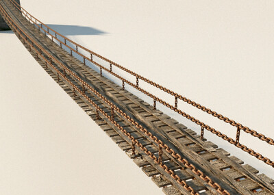 泸定桥 大渡桥 铁锁桥 大渡河铁索桥 模型-公共设施模型库-3ds max(.