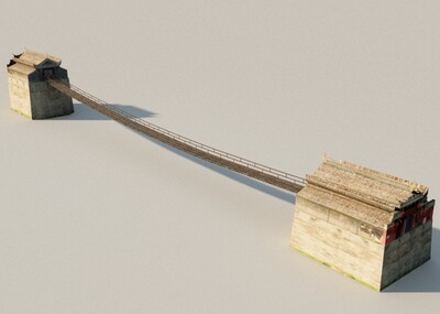 泸定桥 大渡桥 铁锁桥 大渡河铁索桥