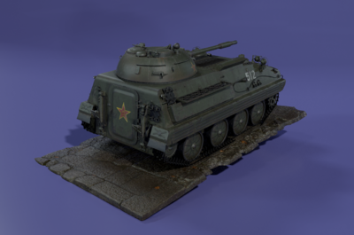 次世代写实魔改解放军63式履带式装甲车模型