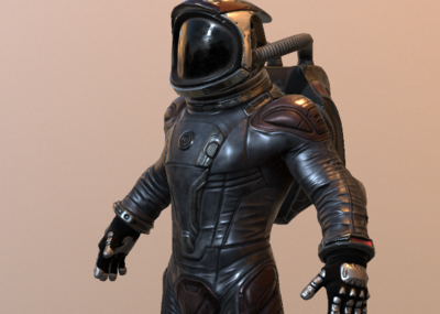 pbr 卡通 科幻 宇航员 太空服 科学实验服 宇航服 救援服 防护服 防化