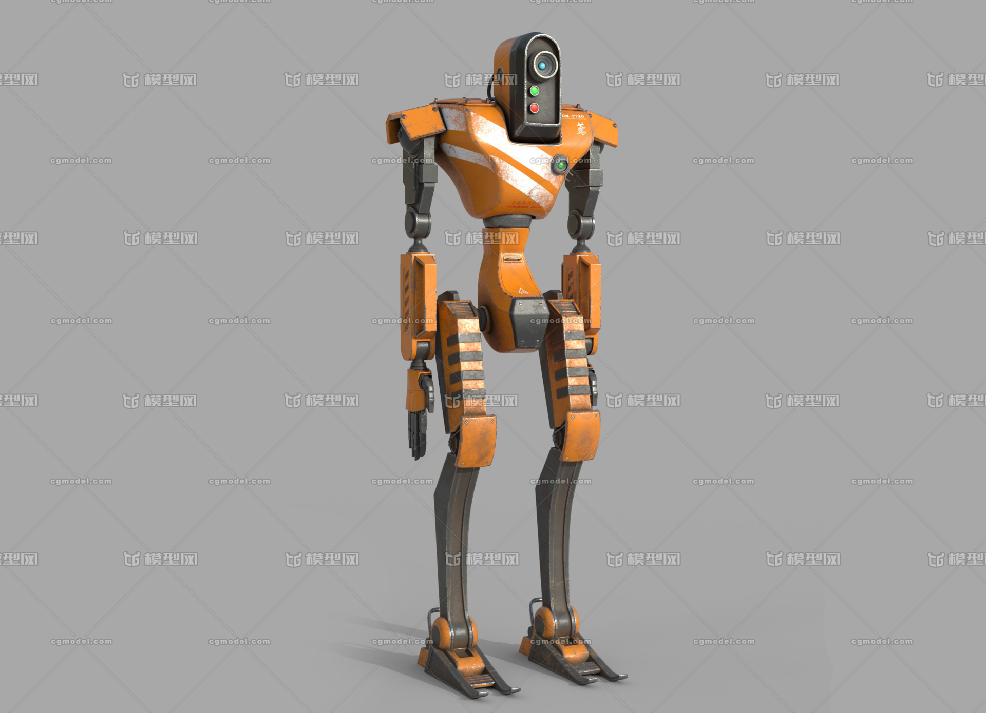 次时代 机器人 废土 未来 带绑定_CtrlD作品_人物机器人/机甲_cg模型网
