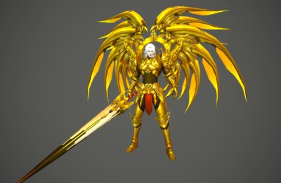 黄金圣斗士【带动画】手绘 金甲斗士   天使 战甲