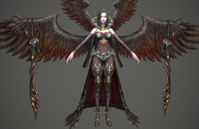 次世代 邪恶女妖皇【带动画】邪魅女皇   妖女  大天使