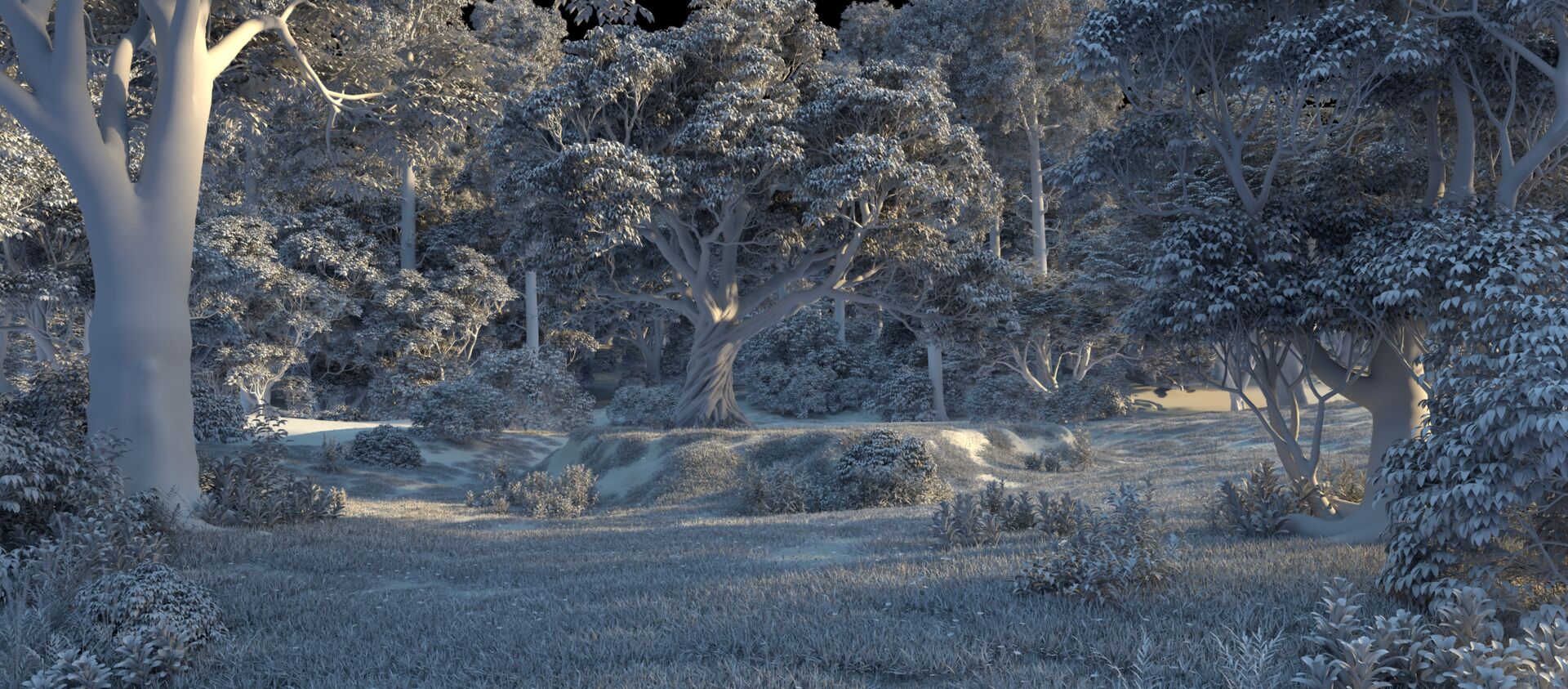 《树林》案例_刷碗的神作品_场景/空间/建筑_cg模型网