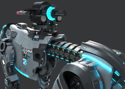 pbr次世代 机械豹 科幻剑齿虎 科幻动物 机械虎 变形金刚 猛兽侠 机械