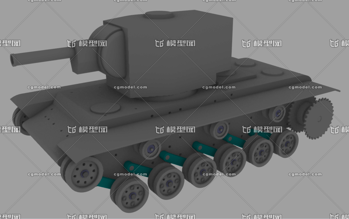 kv2马桶头坦克炮塔未完成