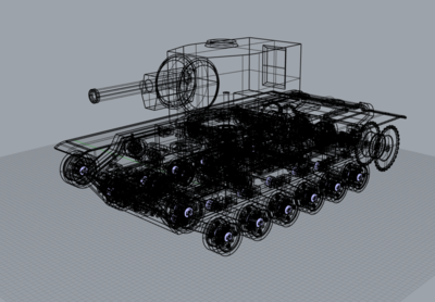 kv2马桶头坦克炮塔未完成