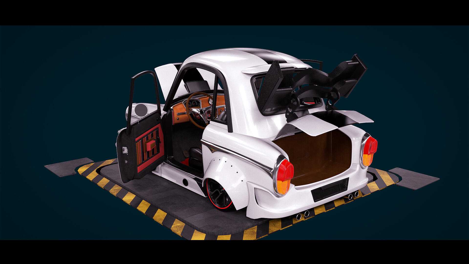 q版小汽车改装跑车