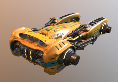 次时代 pbr 飞行汽车 载具 悬浮 飞行器 飞船