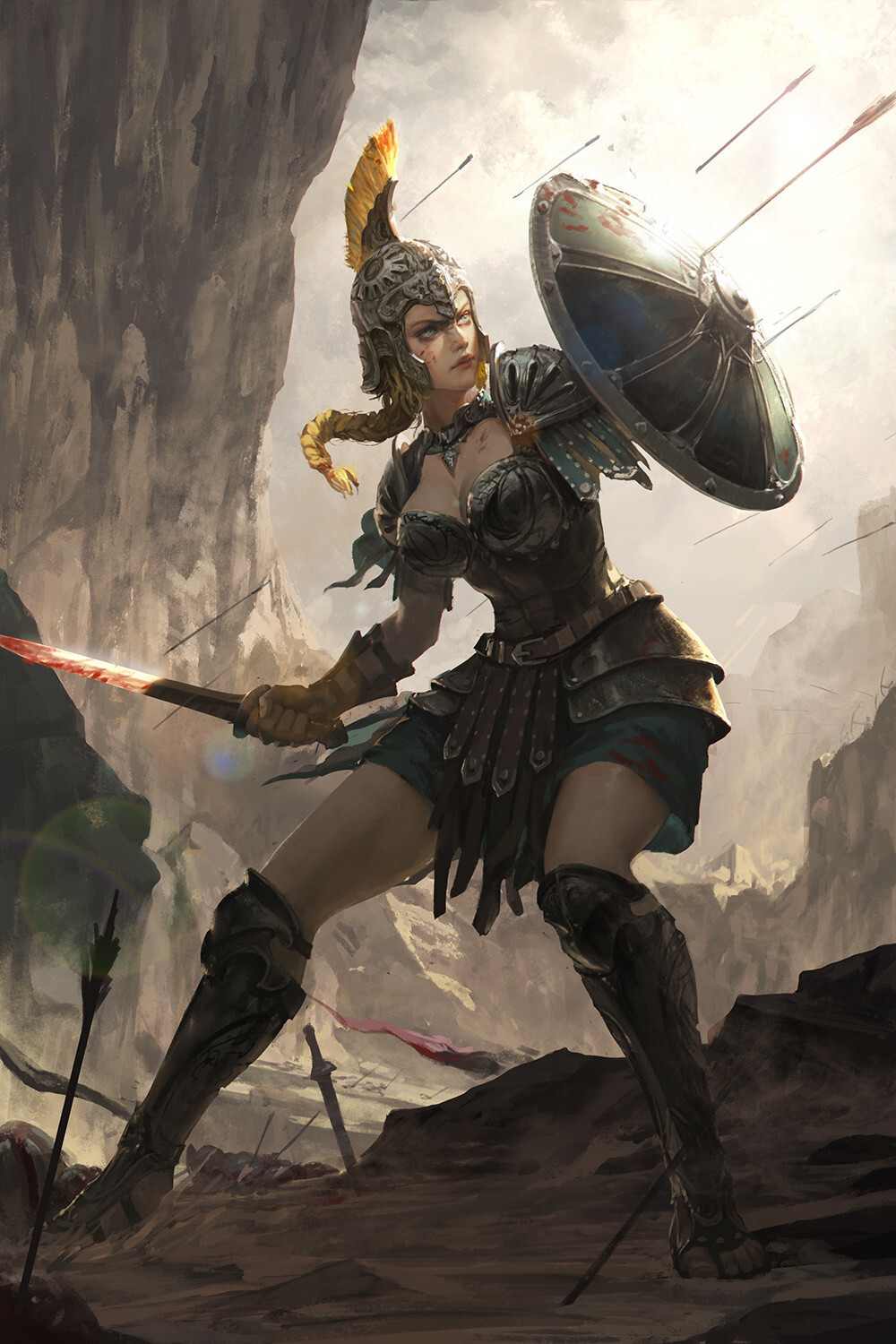 纸牌游戏的插画-原创-手绘/二维-迷走之音-李睿-cg模型网