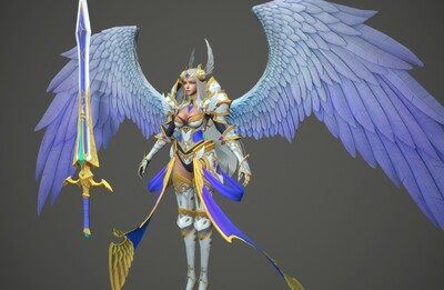 pbr 天使女战神  次世代 女天使  angel  天神