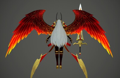 pbr 次世代  火凤凰  天使战神   浴火天使 angel