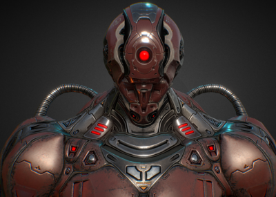 次时代 pbr 机械战士 盔甲 科技 未来 科幻 末日骑士 杀手 钢铁侠