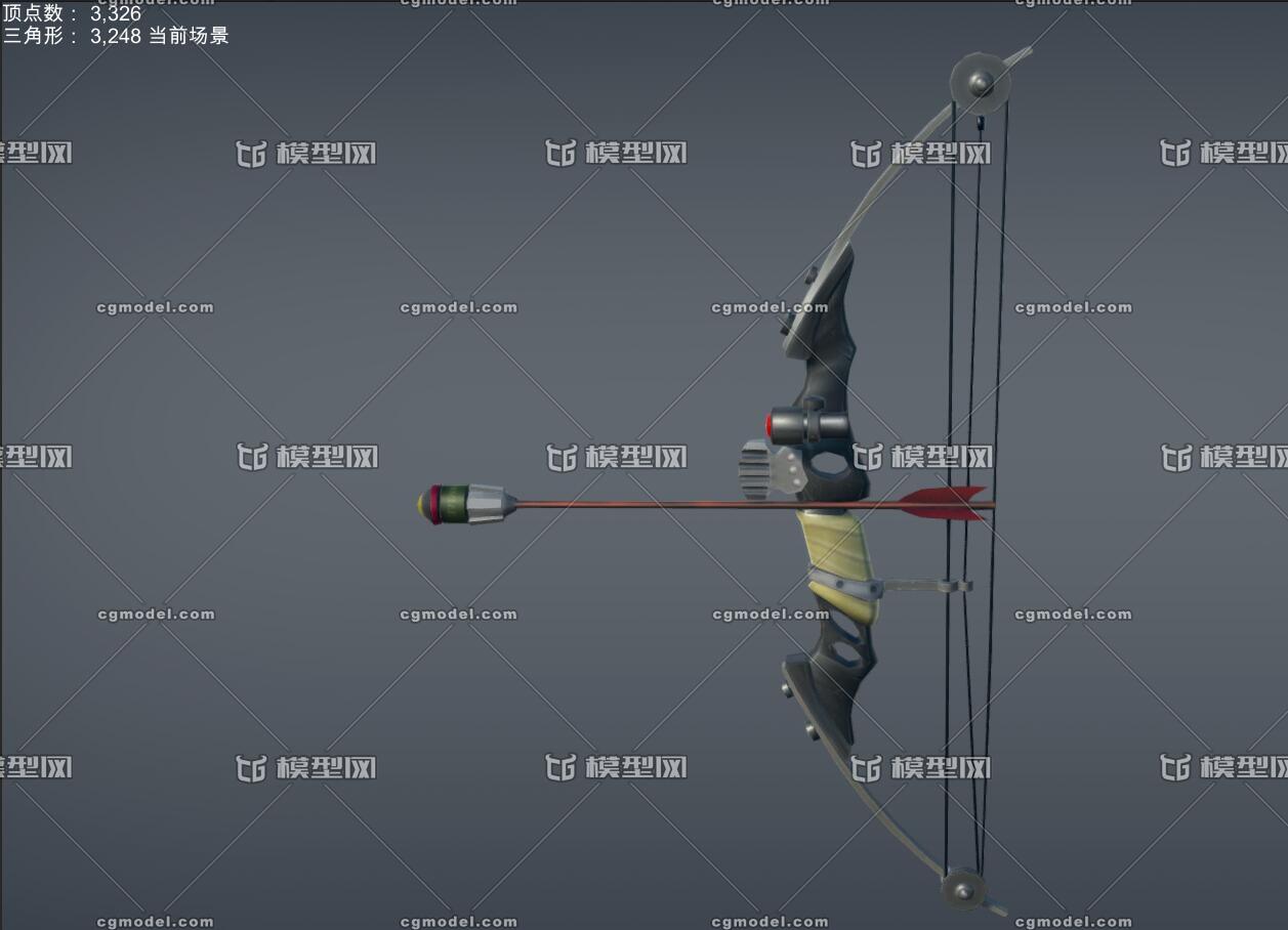 卡通 弓箭 科幻风 爆炸箭头 手绘纹理 现代武器