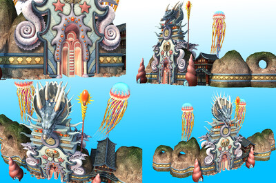 龙宫-水晶宫-东海龙王-西游文化包装-海底龙王殿- 金箍棒-水上乐园-美