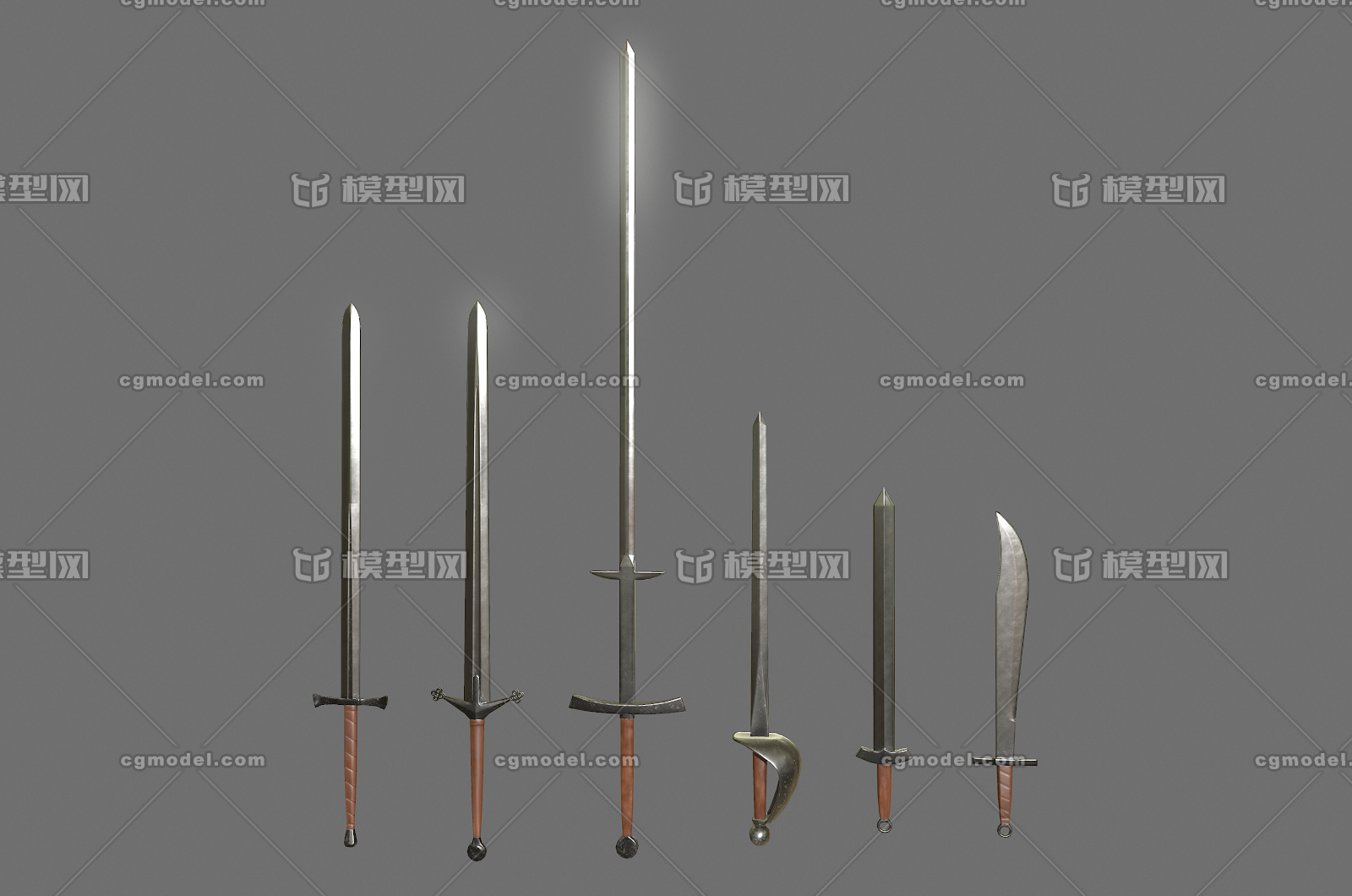 武器 合集 兵器 冷兵器 剑 刀 大剑 西洋剑 长剑 短刀 匕首 中世纪