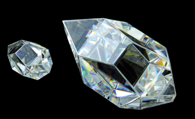 钻石 晶莹剔透 水晶 发光体 钻石块