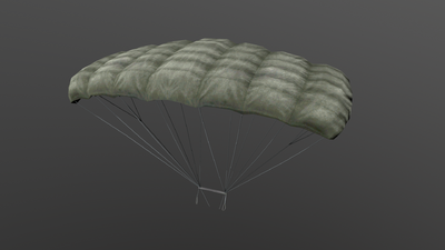 pbr次世代 降落伞 伞包 跳伞 军用降落伞 绝地求生 吃鸡 军用装备