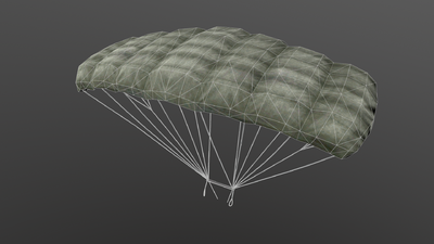 pbr次世代 降落伞 伞包 跳伞 军用降落伞 绝地求生 吃鸡 军用装备