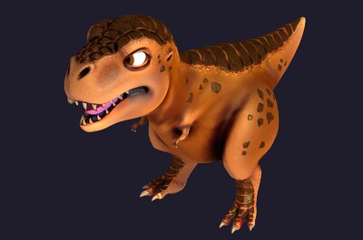 次世代 卡通 q版 霸王龙 恐龙 萌宠 恐龙幼崽 坐骑