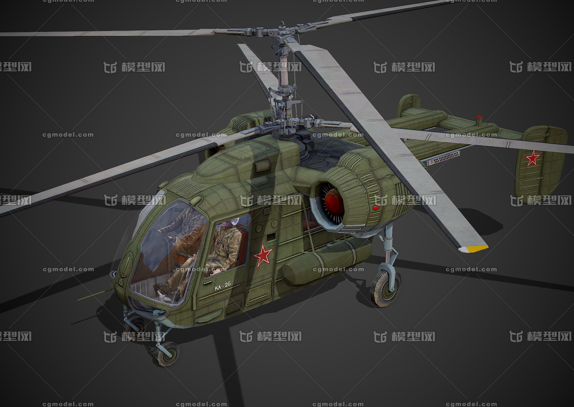 前苏联 卡-26直升机 ka-26 农业_joker2020作品_飞机/航空器军用直升