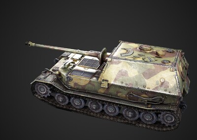pbr 二战德国 象式坦克歼击车 jagdpanzer tiger/p elephant