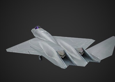 f23 yf23 yf-23 美国空军 _c5银河作品_飞机/航空器军用飞机_cg模型网