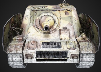 pbr 二战德国 大麦克斯 坦克歼击车 三种涂装 brumbarr