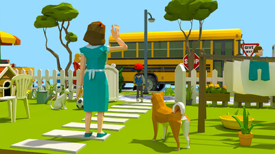 lowpoly 卡通场景