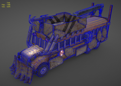 次时代 pbr 末日战车 丧尸 改装装甲车 强弩 防御 生化危机