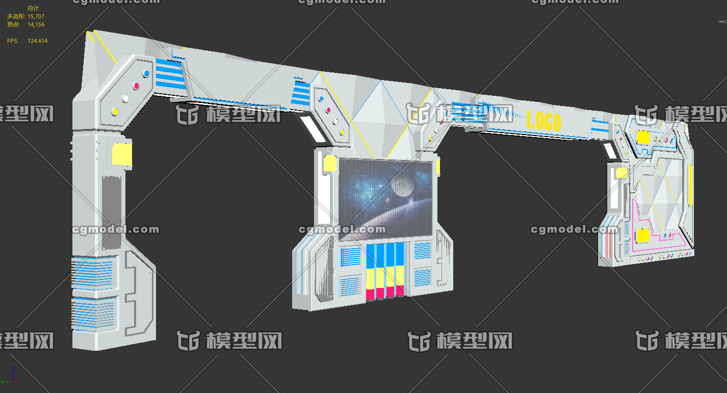 科幻太空風格門頭