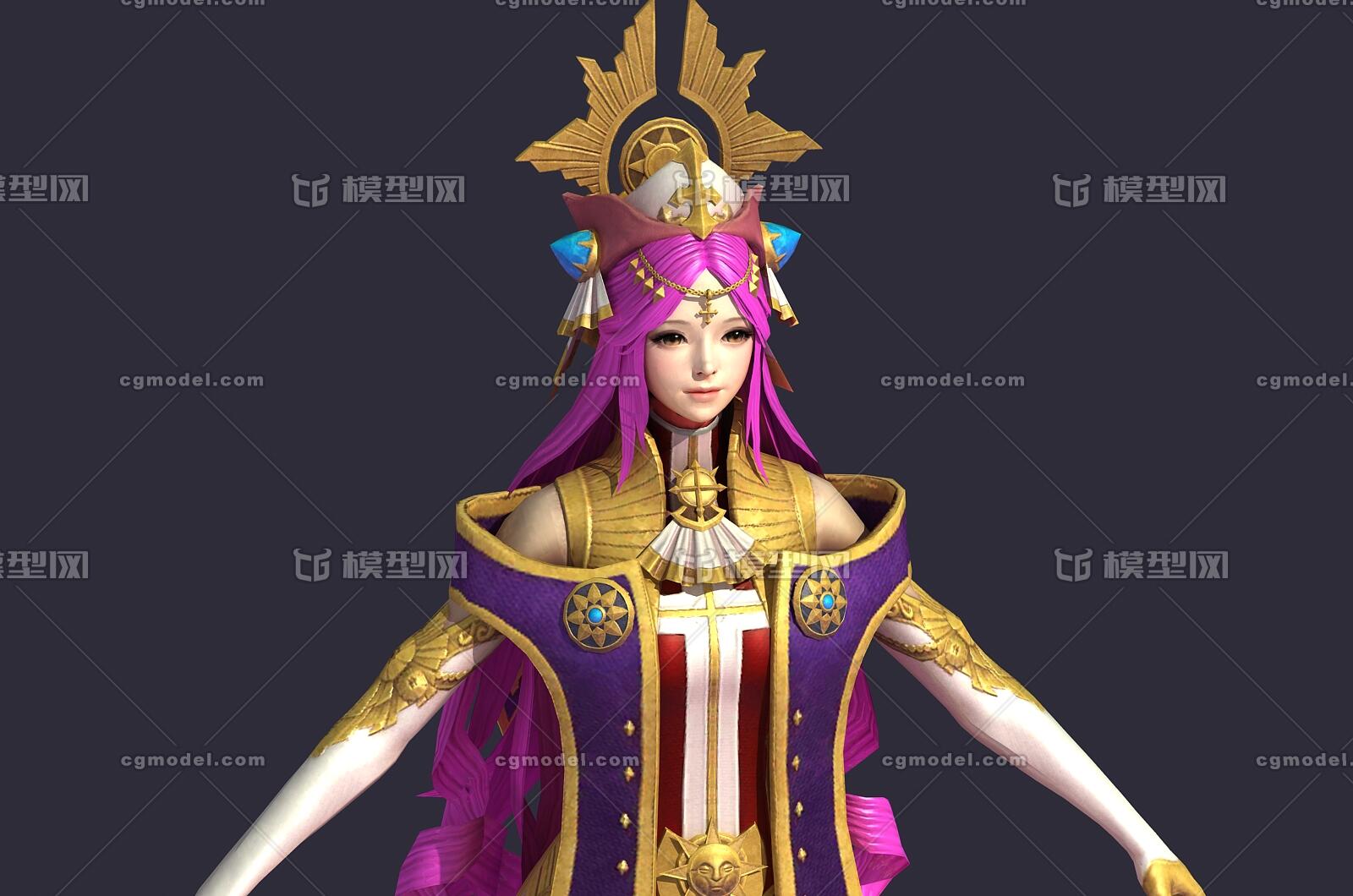 次世代 卡通 女法师 长袍法师 女巫 女魔法师 女祭司 性感妩媚 美女