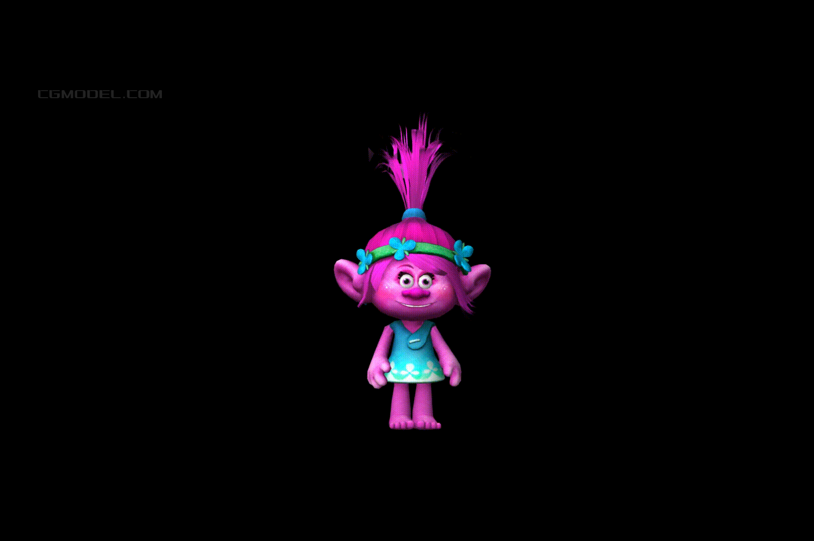 魔发精灵 poppy  波比 trolls 卡通 可爱女孩 精灵公主 丑娃 巨魔娃娃