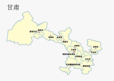 甘肃省 地图板块 三维地图板块 省份模型