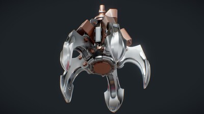 金属钩爪,无贴图,上金属材质就好 官方提示: 1,如