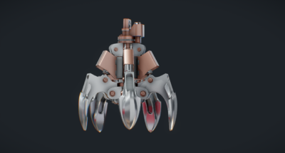 金属钩爪,无贴图,上金属材质就好 官方提示: 1,如