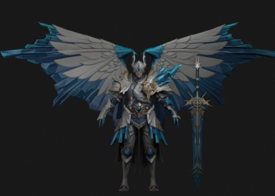 高质量  盔甲战神  天使战神 次世代 狂魔战士 vray渲染 究极魔王￥96