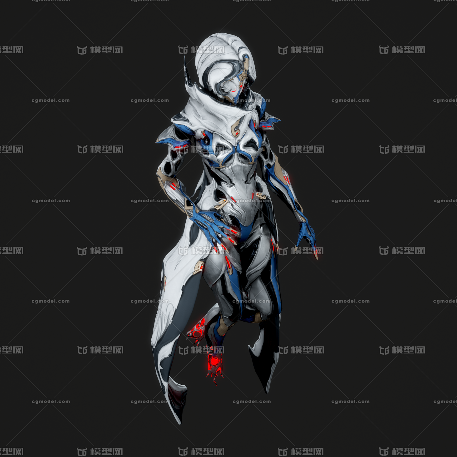 科幻女外星人恶魔怪物 Cg模型网 Cgmodel 三维设计师交流互动平台 专注多品类3d模型下载 原创作品分享 软件学习