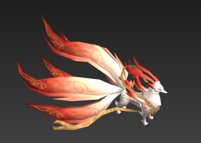 卡通 灵宠 怪 boss 神话 狐狸 神兽灵狐 妖狐 六尾灵狐  狐妖 坐骑