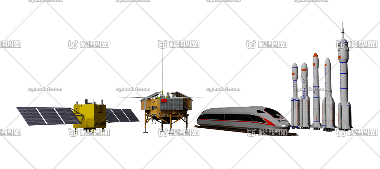 中国航天各种飞行器高铁复兴号